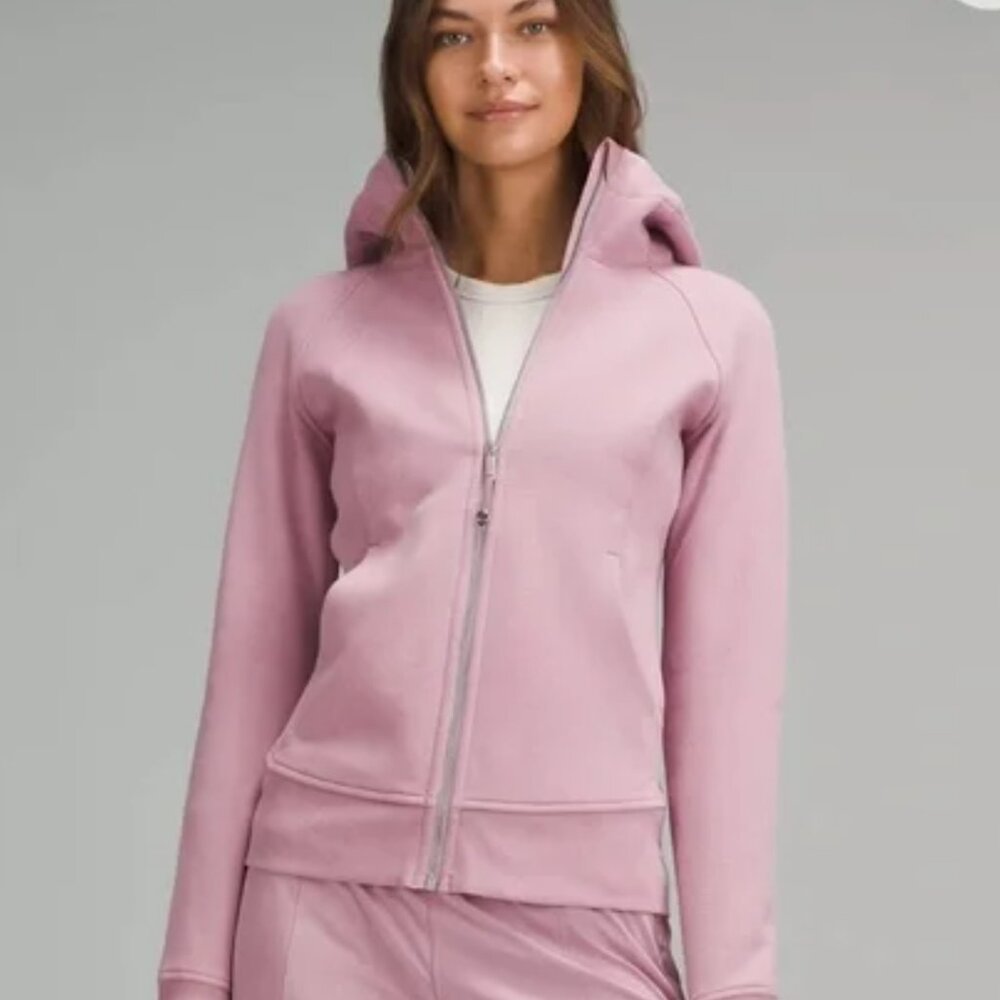 NWT LULULEMON ROSE BLUSH Scuba full zip hoodie 12 jacket RARE